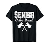 Class of 2026 Senior Color Guard Marching Band Crossed Flag T-Shirt