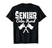 Class of 2026 Senior Color Guard Marching Band Crossed Flag T-Shirt