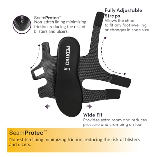 Image of DC2 Beirut Fully Adjustable Wide Fit Diabetic Sandals for Men | Diabetic Slippers for Diabetic Feet | Swollen Feet | Neuropathic Feet | Vegan