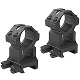 Eastern Tactical Supply 1 Inch Scope Rings, 1.5 Inch Height Picatinny Scope Mount for Heavy-Duty Rifle Scope Hunting (RG25-150D)