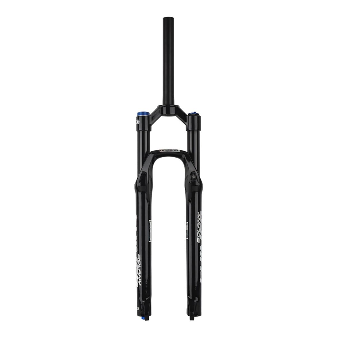 MTB widelec amortyzowany pneumatycznie QR 9 mm widelec do rowerów górskich 1-1/8" prosta rura kierownicy bez gwintu hamulec tarczowy ręczna regulacja odbicia blokada odbicia 100 mm skok amortyzatora