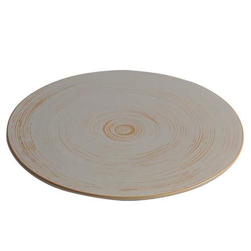 YCCHAH Piastre Di Antipasto Piatto da tavola occidentale smaltato Piatto da bistecca Piatto da portata Piatto rotondo in ceramica moderno creativo Piatto piano Piatti Economici(L)