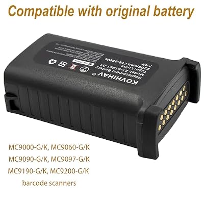 Replacement Battery for Symbol MC9000 MC909X-K MC9090-K MC909 MC9060-K Series 82-111734-01 21-65587-03 2200mAh