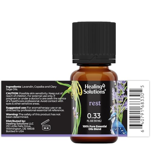 Healing Solutions Rest Blend Essential Oil - 0.33 Fluid Ounces - Thumbnail 2