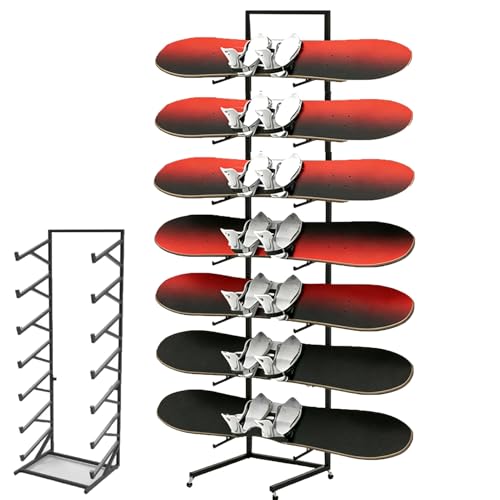 �X�L�[���b�N 5�� / 6�� / 7�� �X�m�[�{�[�h���b�N �t���A�X�^���h�A �����p�����X�L�[�L�����A�f�B�X�v���C�X�^���h�A ���[�t�����X�|�[�c�p�i�I�[�K�i�C�U�[(Holds 7 pcs)