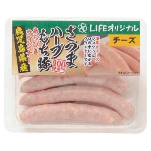 ライフ さつまハーブもち豚使用あらびきウインナー チーズ