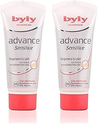 Byly Advance Sensitive Desodorante Crema - 50 ml (Paquete de 2)