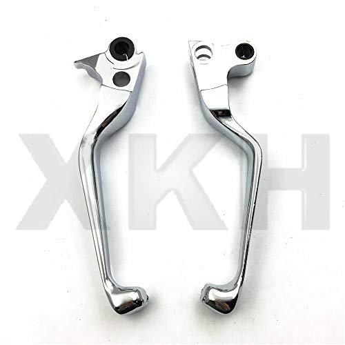 Xkh- Motorcycle Chrome Brake Clutch Lever Compatible With Harley Davidson Xl Sportster 883 1200 Softail [B00Y7C8Un6] #TOP2
