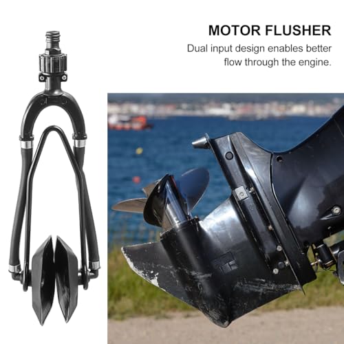 Ohr Spülung Universalboot Dual Feed Motor Flusher Dual Input Design Rechteckige Tasse Motor Flusher Ohren Außenborder für Marineboot Schiff Ohren Spülen
