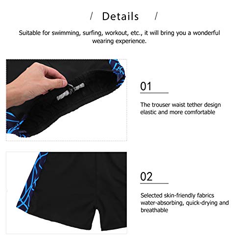 VALICLUD Calção de Banho Masculino de Poliéster de Secagem Rápida Calção de Banho para Menino Piscin