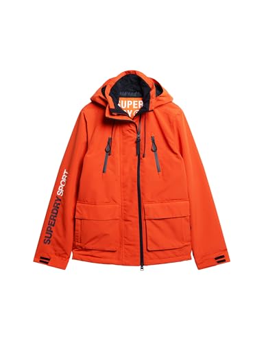 Superdry Windcheater Veste pour homme, Orange vif, L