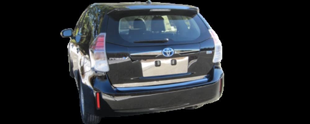 QAA is Compatible with 2012-2017 Toyota Prius V 4 Piece Stainless Rocker Panel Trim, Lower Kit, 3.250" - 4.0625" Tapered Width TH12700