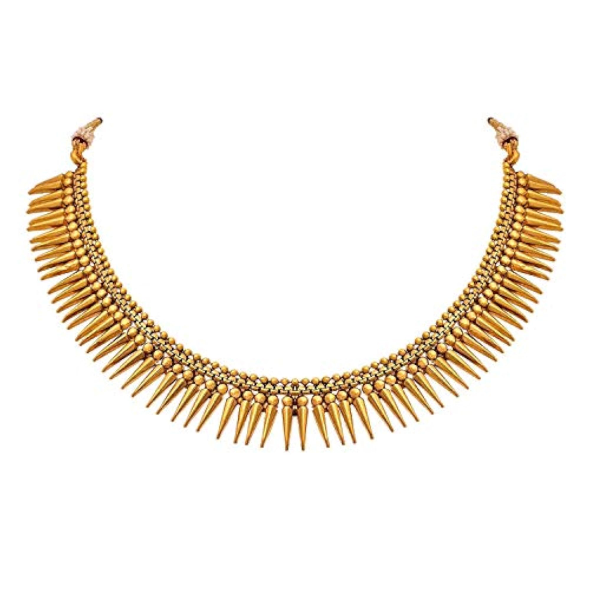 1g Gold Plated Divine Sun Rays Necklace Set with Earrings