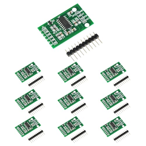 10 Stück HX711 Wägezellen-Module,Drucksensor-Module,24-Bit-Präzisions-A/D-Modul für DIY