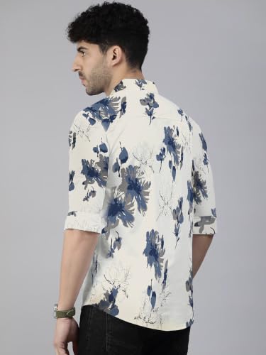 Image of Noble Monk Men's Full Sleeve Shirt | Casual Shirt for Men | Stylish Cotton Blend | Comfortable Everyday Wear | Button Down Clothing | Travel & Outdoor Apparel