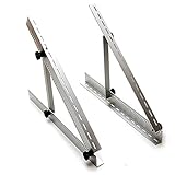 Adjustable Solar Panel Mount Mounting Rack Bracket Set Rack Folding Tilt Legs, Boat, RV, Roof Off Grid (41-inch Length)