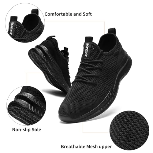 Image of DLWKIPV Mens Slip On Shoes Tennis Walking Gym Athletic Running Fashion Sneakers Workout Footwear Casual Sport Outdoors Breathable Knitted Mesh Lightweight