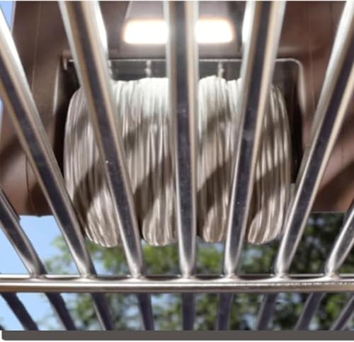Limpiador de parrilla eléctrico inalámbrico, sin cerdas, con luz LED, rodillo desmontable para una limpieza eficaz de la barbacoa