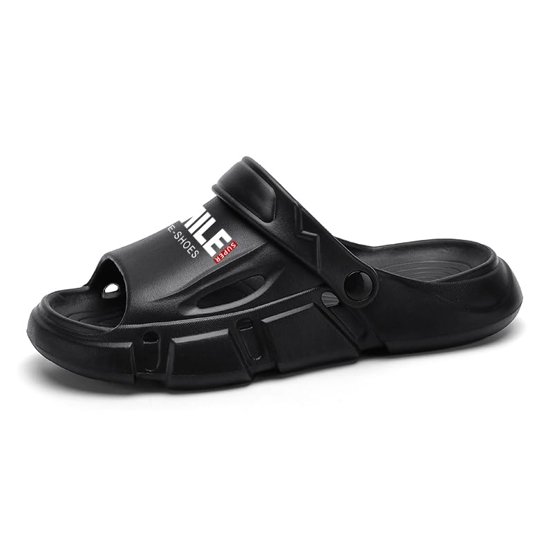Men’s Shower Slippers, Slides Sandals Pool Slides House Slippers Non-Slip Indoor Outdoor Bathroom Shoes Summer Beach Sandals