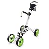JINPENGRAN-Carrito-de-Golf-de-4-Ruedas-Carrito-de-Golf-Plegable-para-EmpujarTirar-carritos-de-Golf-livianos-Carrito-Plegable-de-un-Segundo-para-Abrir-y-Cerrar