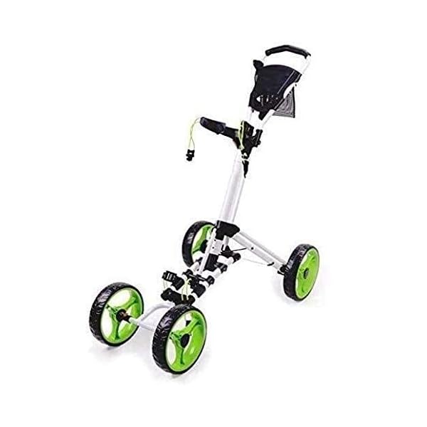 JINPENGRAN-Carrito-de-Golf-de-4-Ruedas-Carrito-de-Golf-Plegable-para-EmpujarTirar-carritos-de-Golf-livianos-Carrito-Plegable-de-un-Segundo-para-Abrir-y-Cerrar