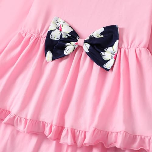 Image of Axumity Kid Girl Clothes Ruffle Sleeve Top Floral Allover Pants 3-9 Years Fall Outfit Set