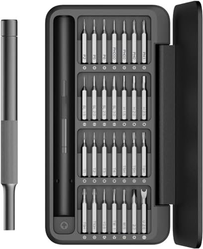 HOTO Destornilladores Precision Kit Juego de Manual 28 en 1 con Magnetizador Herramientas de Reparación