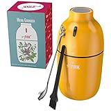 gesPINK Herb Grinder, Electric Spice Grinder, Automatic Grinder for Leaves, Beans, Nuts, Seeds, Grai