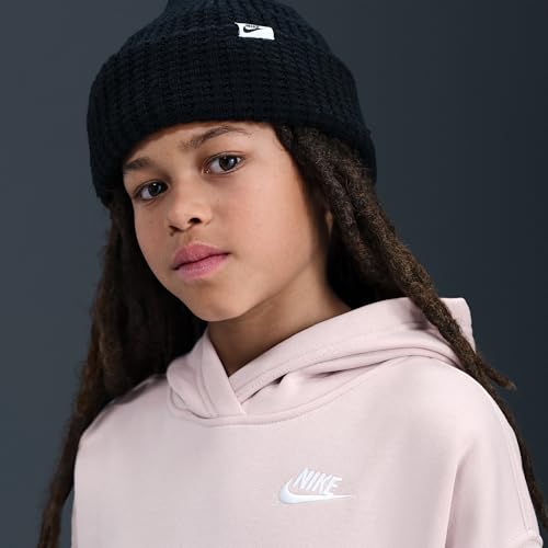 Nike Sportswear Club Fleece Big Kids' Oversized Pullover Hoodie (Platinum Violet/Platinum Violet/White)3