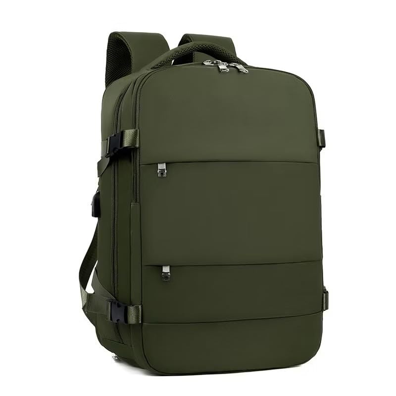 Mochila De Viagem Com Compartimento Para Laptop, Adequada Para Trabalho E Viagens(Verse militar)