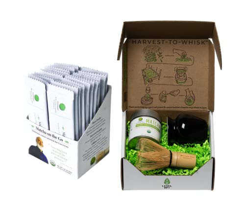 Té matcha kit mini con 24 sticks y lata ceremonial