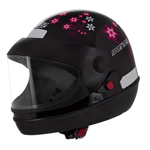 Capacete Moto Pro Tork Semi-automático For Girl Preto 58