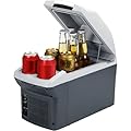 JOYFRIGO Car Refrigerator, 12V 8 Quart Portable Car Cooler,9 Liter Capacity, 12V Refrigerator, Electric Cooler, Personal Thermoelectric Cooler/Warmer for Camping, outdoor, 12v Plug in Cooler