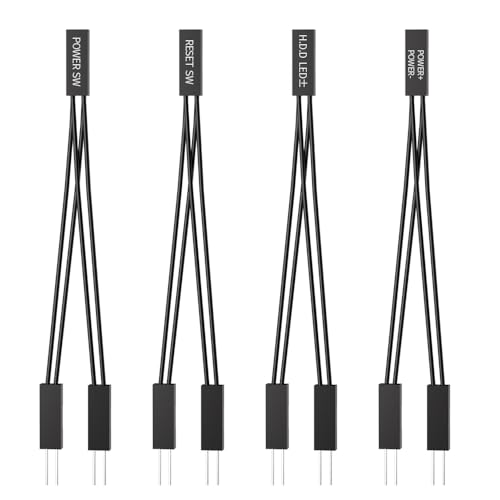 PC power switch splitter 2 pin 2.54mm Jumper miniatura 1