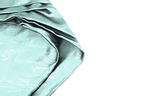 Image of BLACKSMITH Jacquard Microfiber Neckwear Ascot and Matching Pocket Square Set for Men