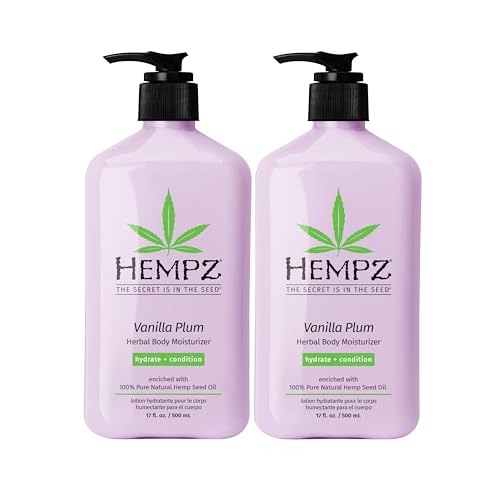 Image of Hempz Limited Edition Vanilla Plum Hydrating Body & Hand Lotion 17 oz (Pack of 2)