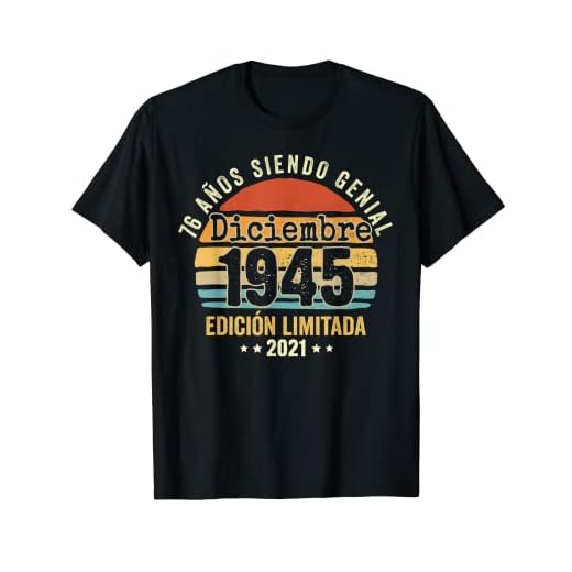 Diciembre 1945 Cumpleaños nacen Diciembre De 1945 Regalo Camiseta