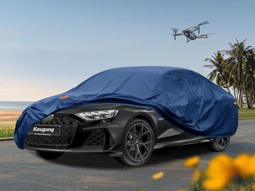 Image of Kaugung Heavy Duty Car Cover Custom Fit Audi A3 S3 RS3 (2008-2024), Waterproof All Weather Resistant Outdoor Sun Rain Dust Snow Protection with Anti-Theft Lock. (USA Warehouse, Within 3-7 Days)