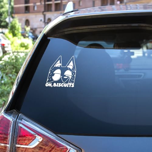 Image of 5pcs OH, Biscuits Car Decal Sticker for Truck Bumper Window Vehicles (6x7)