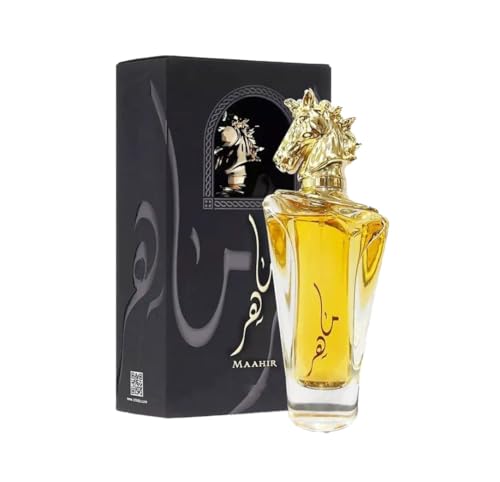 Maahir Eau de Parfum 100ml – Long Lasting Oriental Oud Perfume for Men & Women, Luxury Fruity Floral Fragrance with Amber & Musk