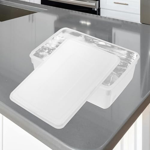 Molde para cubitos de hielo grande plástico con tapa miniatura 7