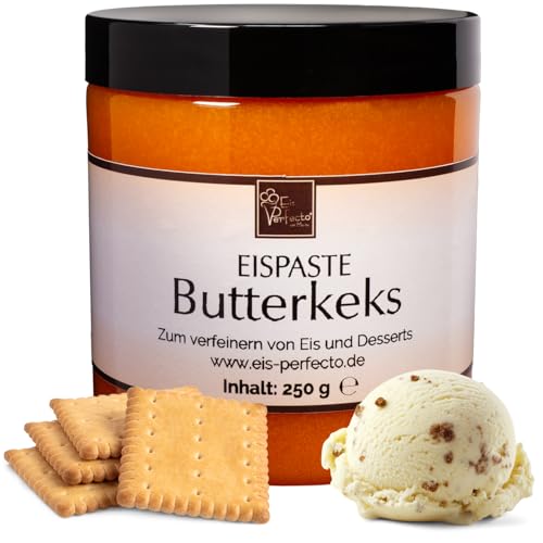 Butterkeks Eispaste Aroma Eis Desserts Pralinen Zum Verfeinern von leckerem Eis sowie Getränke Kuchen Kekse Tortencremes Eiscremes und mehr Inhalt 250 g