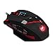 Price comparison product image DLAND ZELOTES 12 programmable Buttons LED Optical Professional High Precision USB Wired Gaming Mice Mouse,4000 DPI (Up to 8000DPI via the Software), Weight Tuning Set, (Black)Compatible with Windows 7