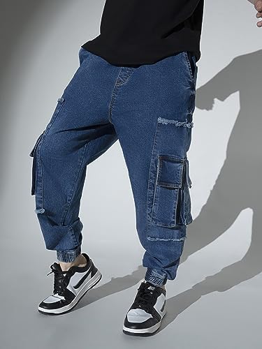 Image of Hubberholme Men's Loose Fit Cargo Jogger Jeans