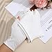 KFHENSOMR 7 Pairs White Cotton Gloves, Breathable Fingerless Moisturizing Night Gloves for Dry Hands & Overnight Care, Half Finger Touchscreen Beauty Glove for Eczema SPA Skin Treatment (M)