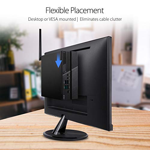 ASUS PB60G Mini PC with Intel Core i3-8100T and NVIDIA Quadro P620 Graphics Module (256GB SSD, 8GB RAM, HDMI, DisplayPort, 802.11ac Wifi, BlueTooth 5.0, Gigabit LAN, USB 3.1, VESA Mount, Windows 10 Pr