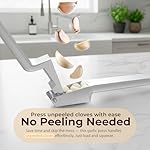 No Peeling Required, 100% Stainless Steel Garlic Press – Odor-free Cleaning, Rust Proof, Detachable Handle, Fine Mincer, 5 years Guarantee, Dishwasher safe garlic crusher tool, Moledor de ajo - Image 4