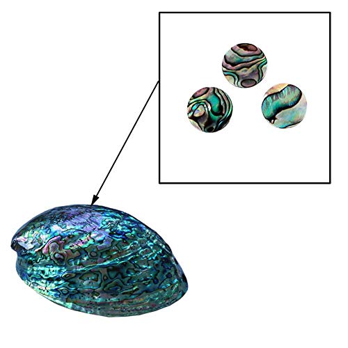 3 Pcs Trompete Finger Tasten, Bunte Abalone Shell Fingerschlüssel Tasten Set für Trompete Ersatzteile Zubehör