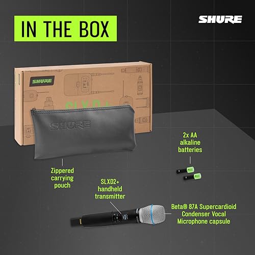 Image of Shure SLXD2+ Handheld Transmitter with SM58 Capsule