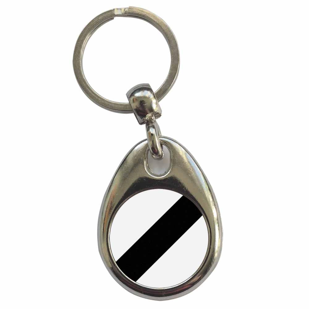 Ozorath National Speed Limit Road Sign Keyring Keychain with Split Ring Attachment and Metal Key Fob